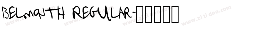 Belmonth Regular字体转换